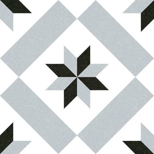 Calvet Gris 20x20 CM Marockanskt mönster - Vives - KakelExpress