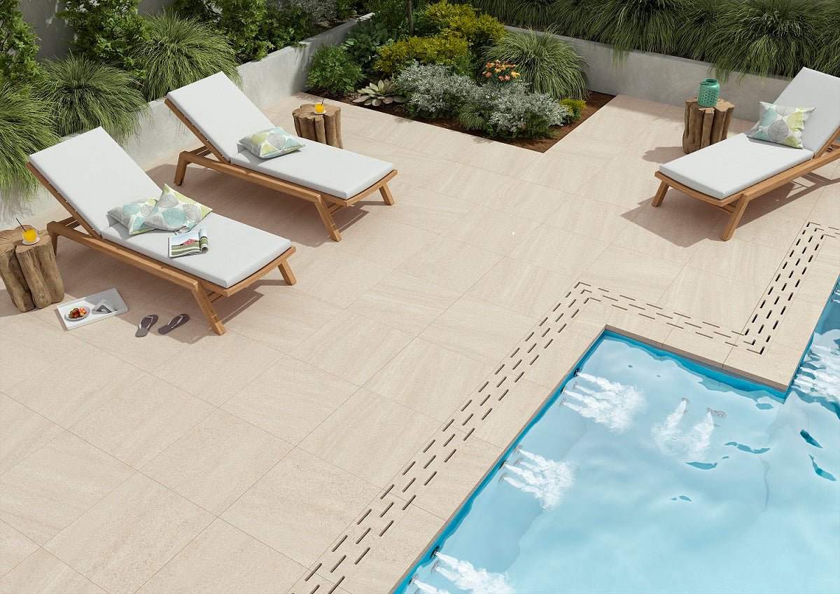 Carleen Sand 2.0 60x60 CM Uteklinker (20MM i tjocklek) - Trendi Kakel - KakelExpress