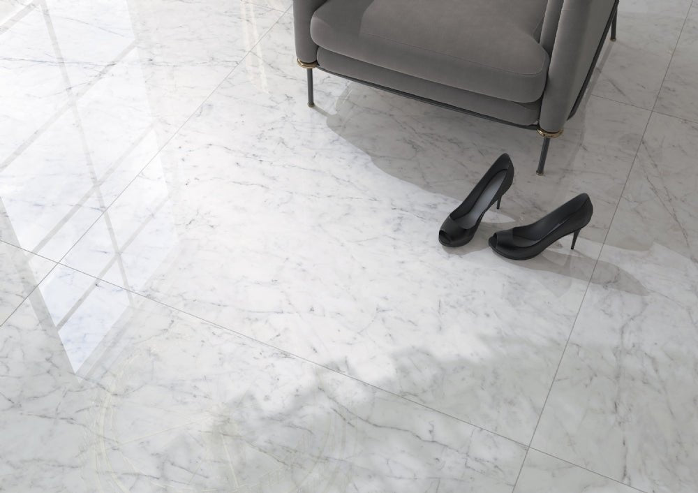 Carrara Marmor Blank 30x60 CM Klinker - Lhådös Kakel - KakelExpress