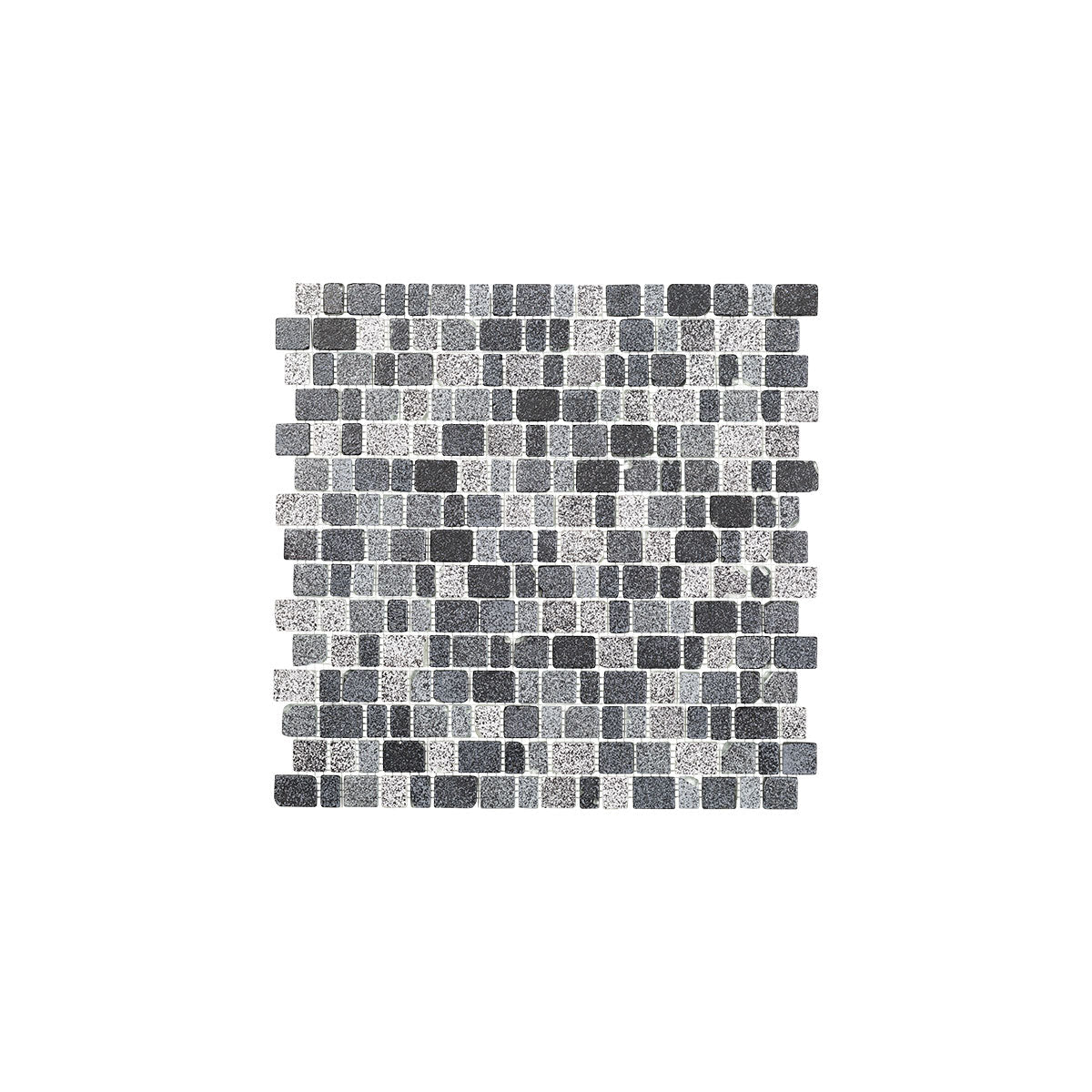 Crystal Black Mate 300×300 MM Mosaik - tidlöst - KakelExpress