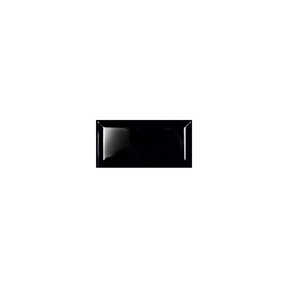 Fasad Svart Blank 10x20 CM Kakel - tidlöst - KakelExpress