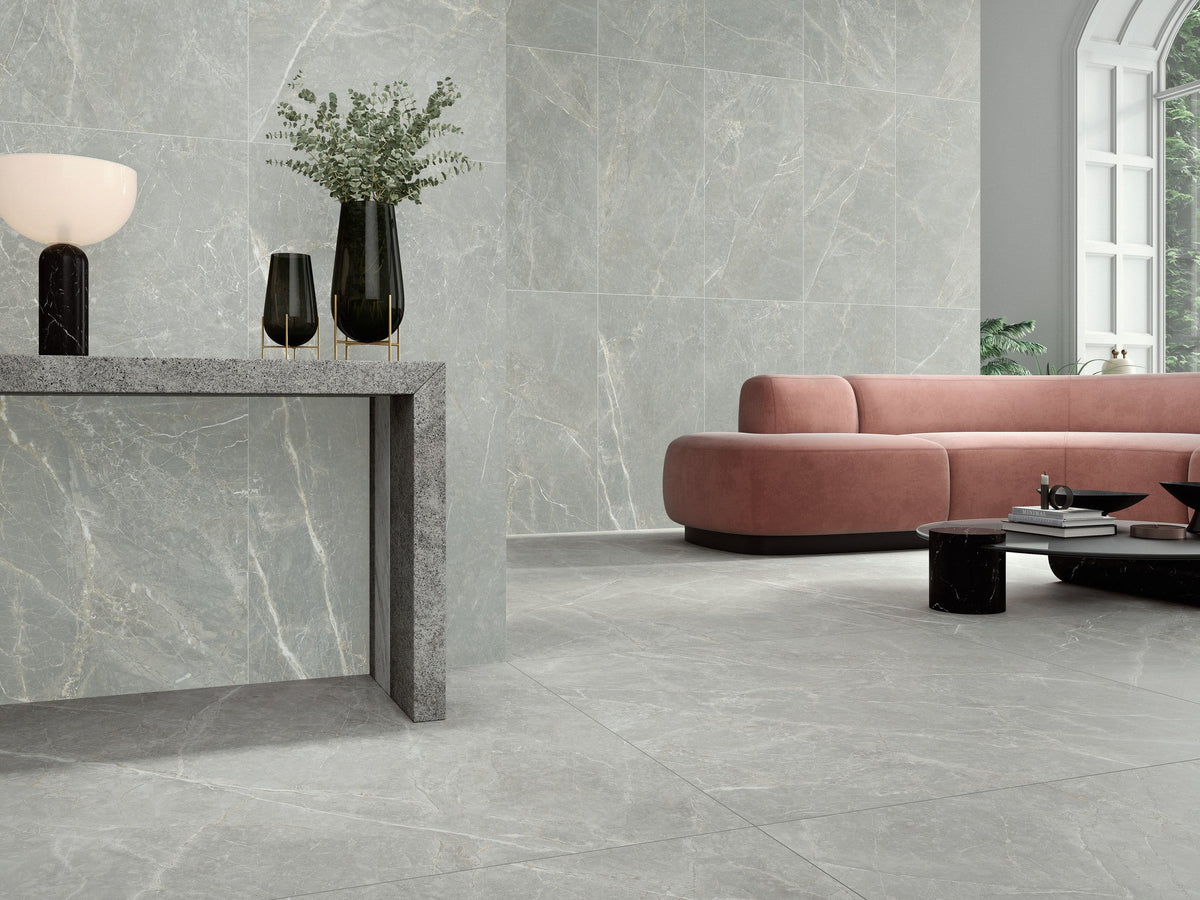 Marblestone Light Grey Matt Rect. 60x60 CM Klinker - Trendi Kakel - KakelExpress