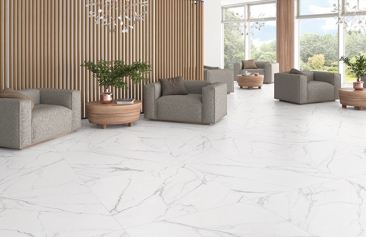 Santorini White Matt Rect. 60x60 CM Klinker - Trendi Kakel - KakelExpress